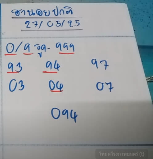หวยฮานอย 27-5-68 ชุด10