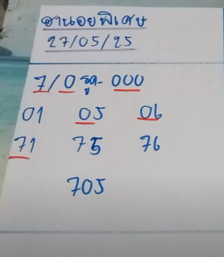 หวยฮานอย 27-5-68 ชุด9