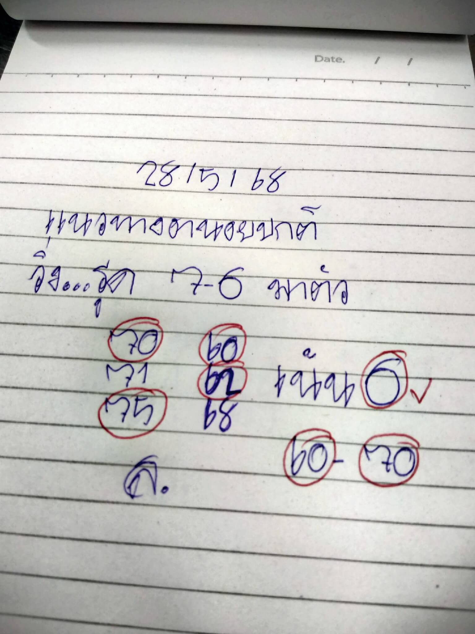หวยฮานอย 28-5-68 ชุด4