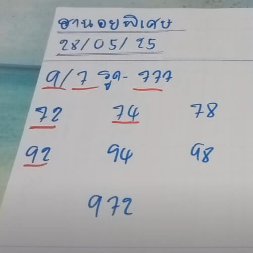 หวยฮานอย 28-5-68 ชุด8