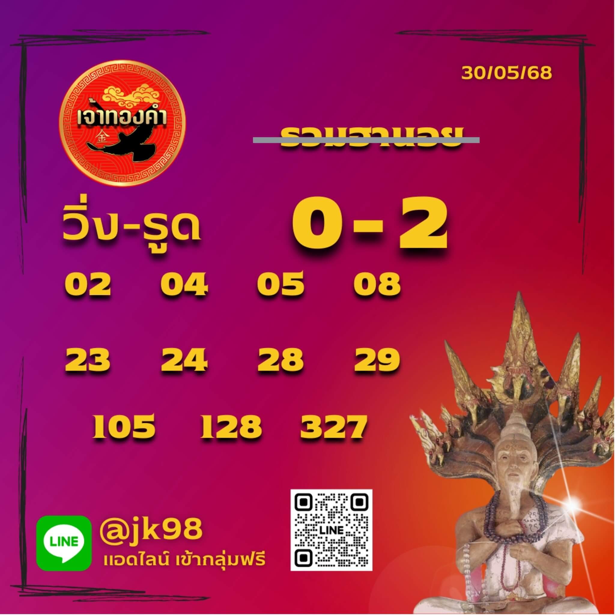 หวยฮานอย 30-5-68 ชุด7