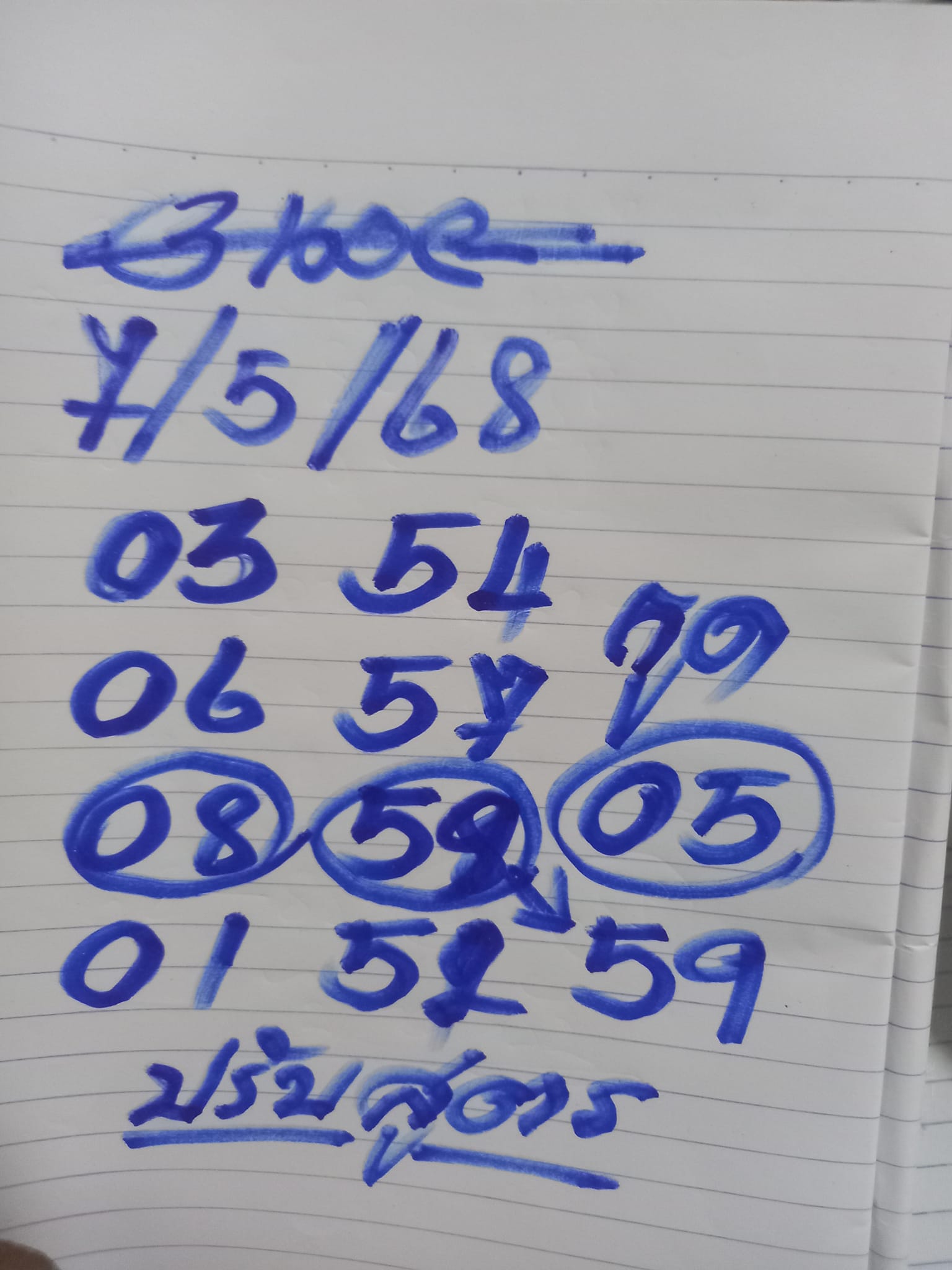 หวยฮานอย 7-5-68 ชุด1