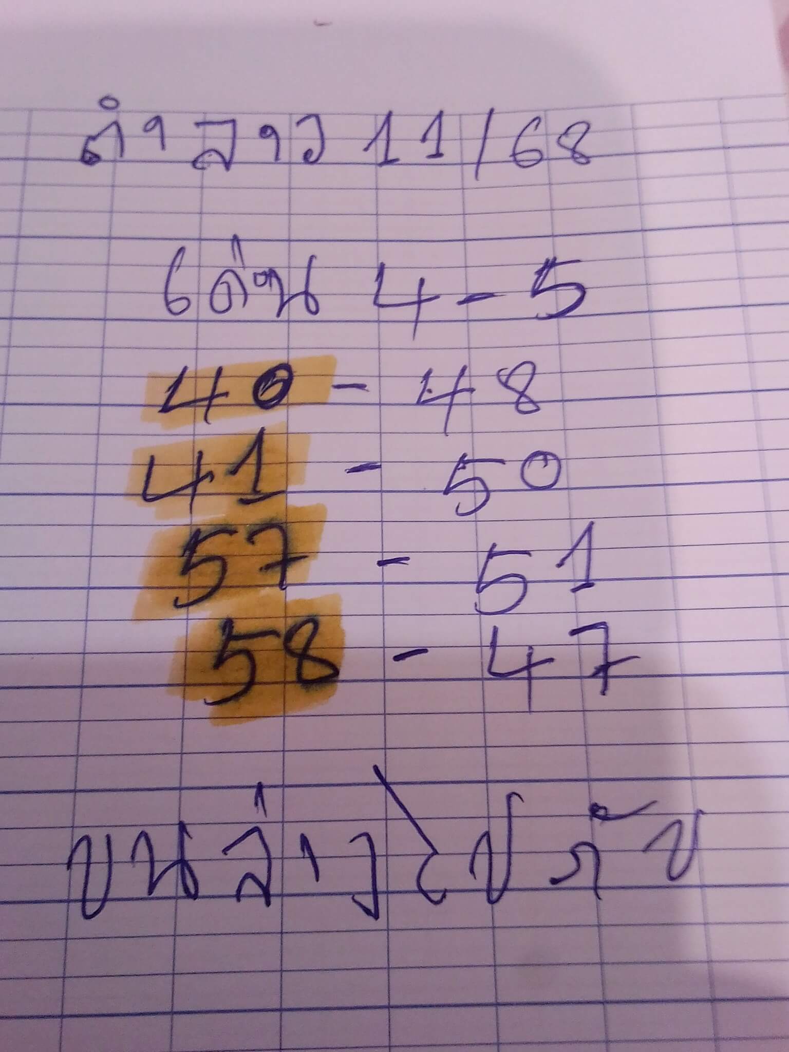 หวยลาว 11-6-68 ชุด9