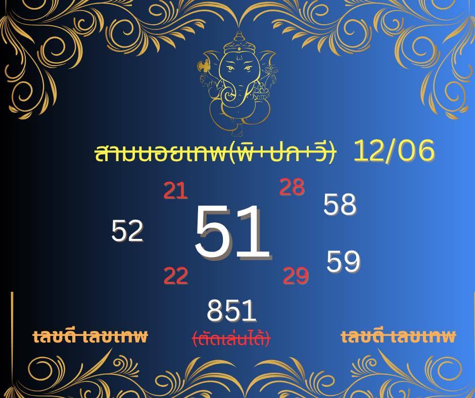 หวยฮานอย 12-6-68 ชุด1