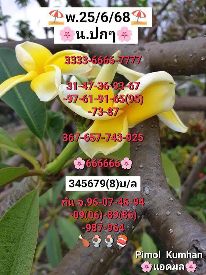 หวยฮานอย 25-6-68 ชุด9