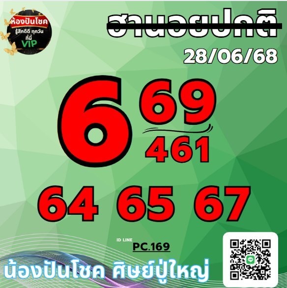 หวยฮานอย 28-6-68 ชุด5
