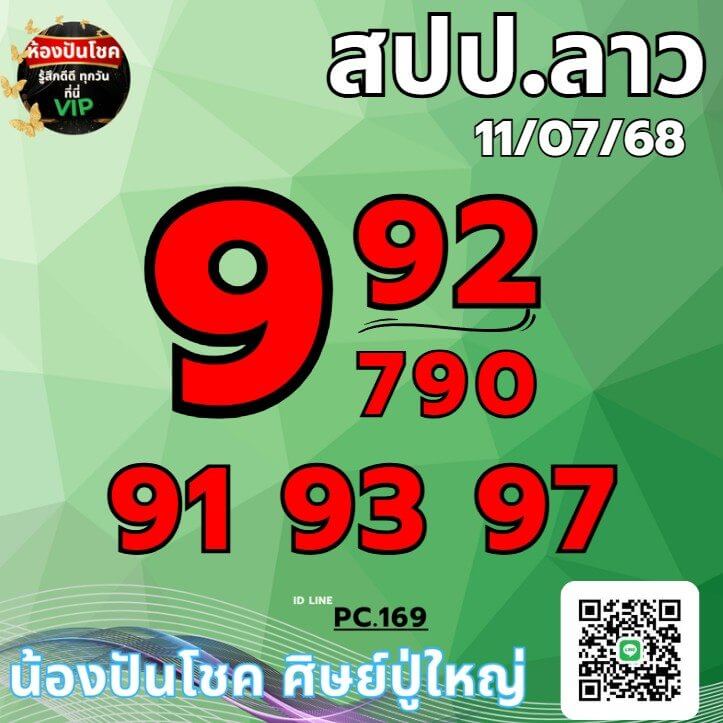 หวยลาว 11-7-68 ชุด1