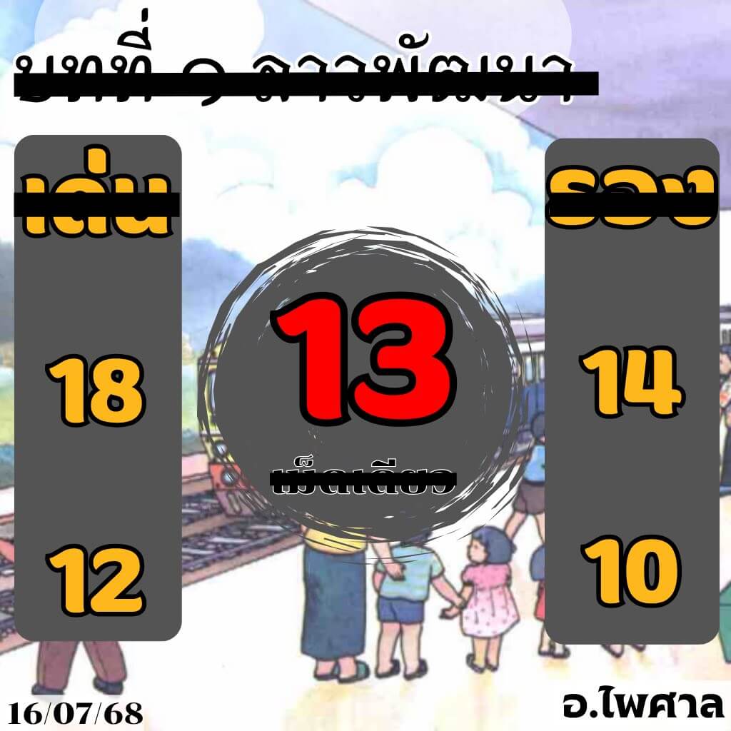 หวยลาว 16-7-68 ชุด8