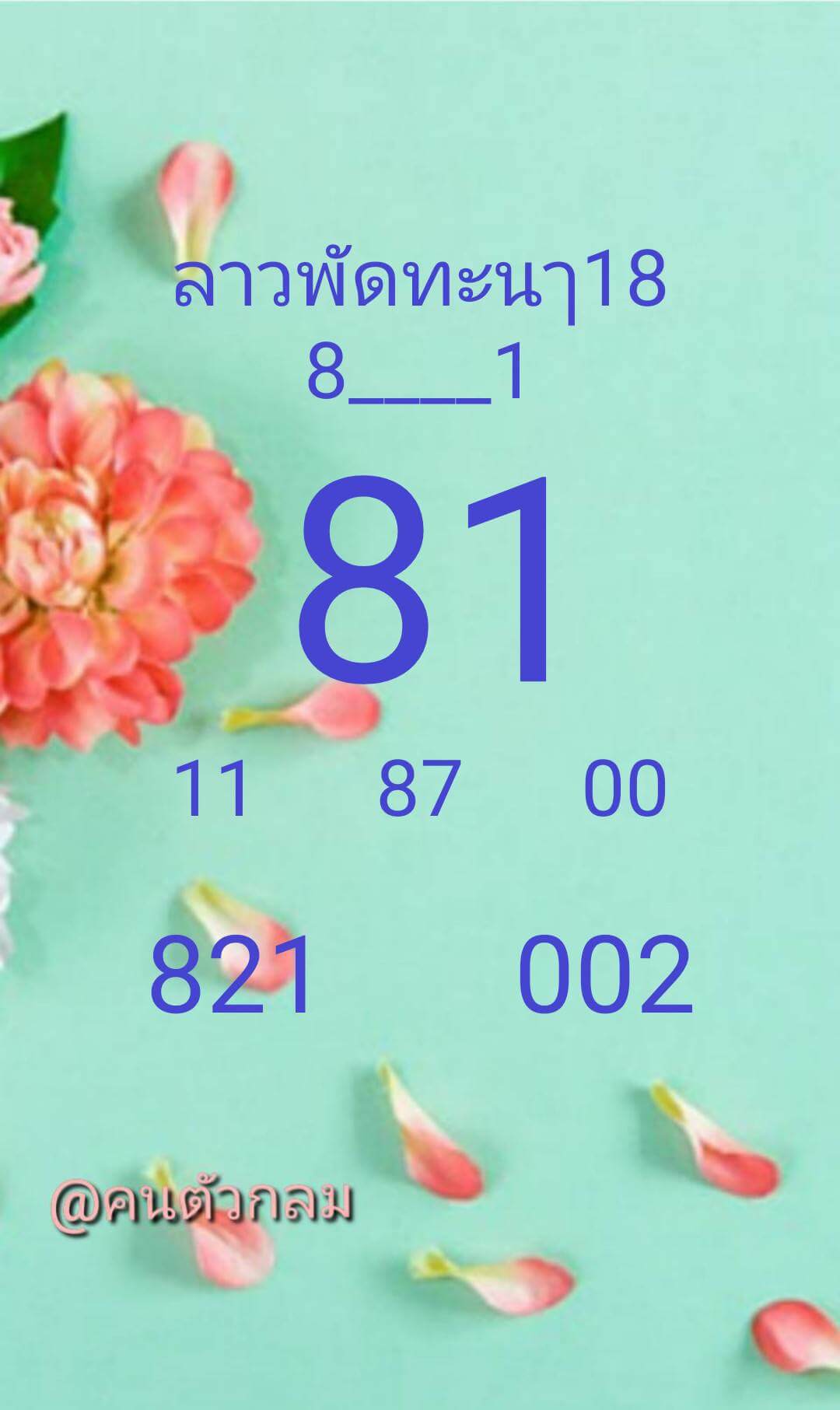 หวยลาว 18-7-68 ชุด3