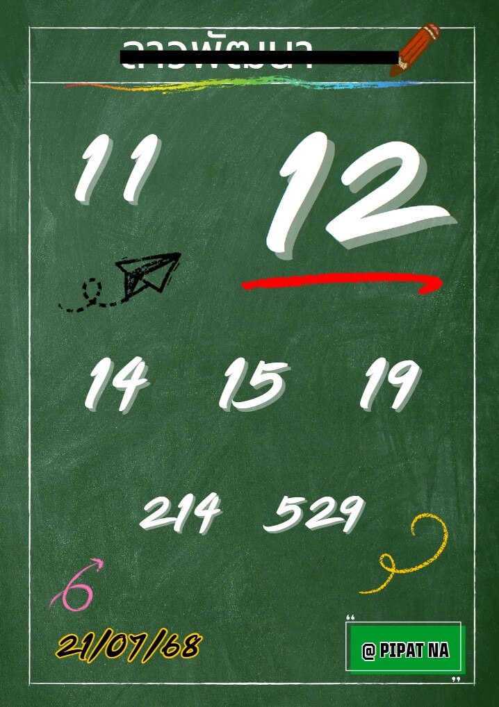 หวยลาว 21-7-68 ชุด7