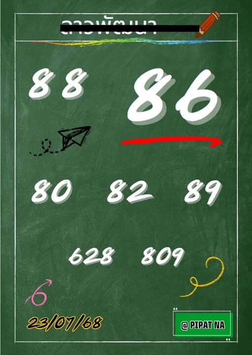 หวยลาว 23-7-68 ชุด8