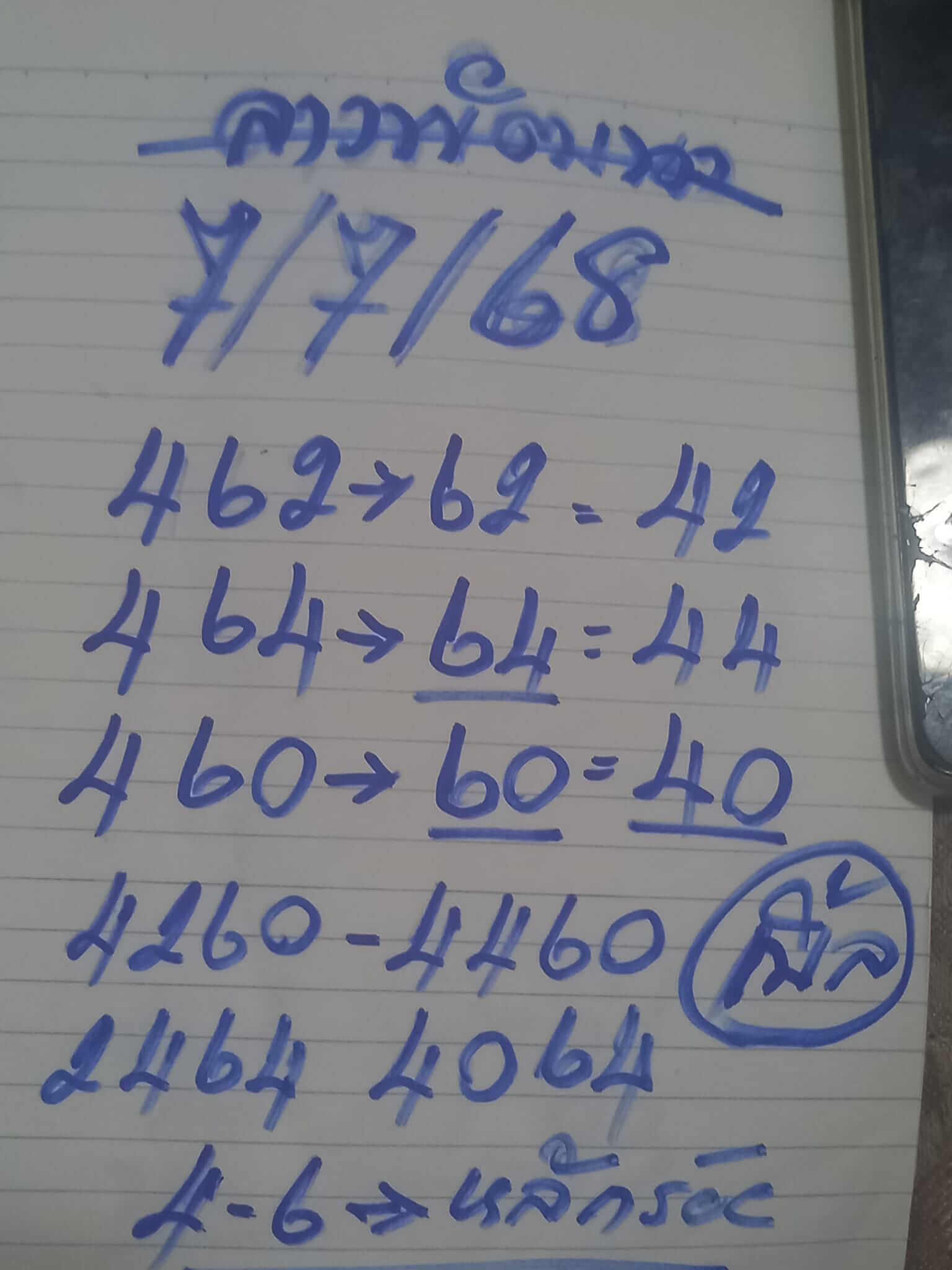 หวยลาว 7-7-68 ชุด8