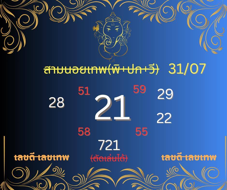 หวยฮานอย 31-7-68 ชุด1