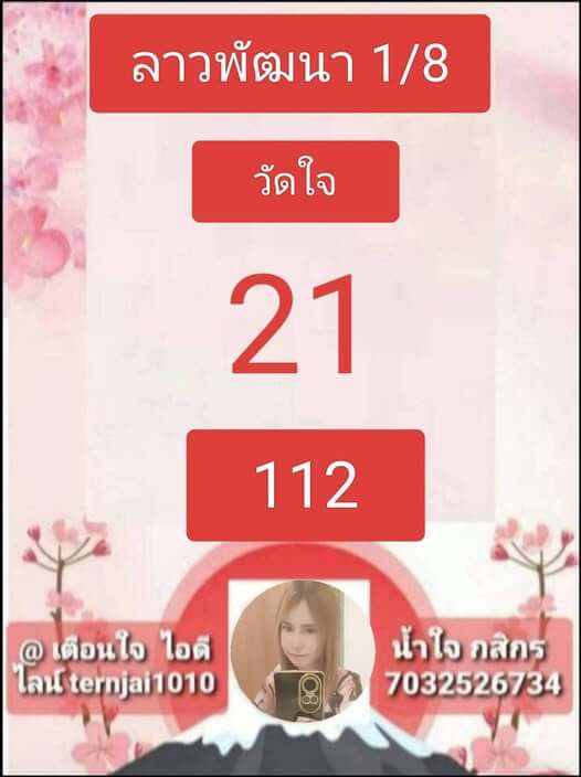 แนวทางหวยลาว 1 8 68 แจกหวยลาวพัฒนา 1/8/68 งวดล่าสุด ฟรี