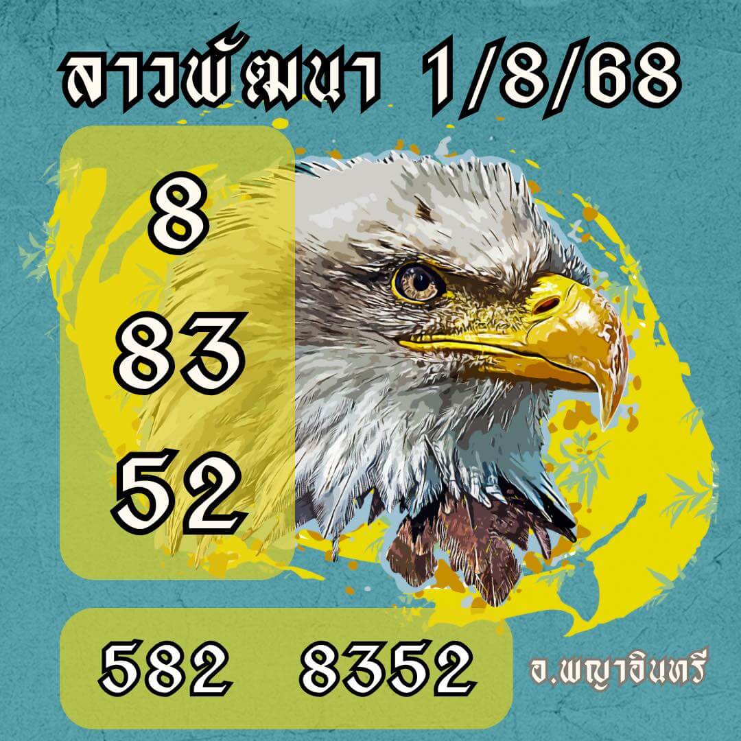 แนวทางหวยลาว 1 8 68 แจกหวยลาวพัฒนา 1/8/68 งวดล่าสุด ฟรี