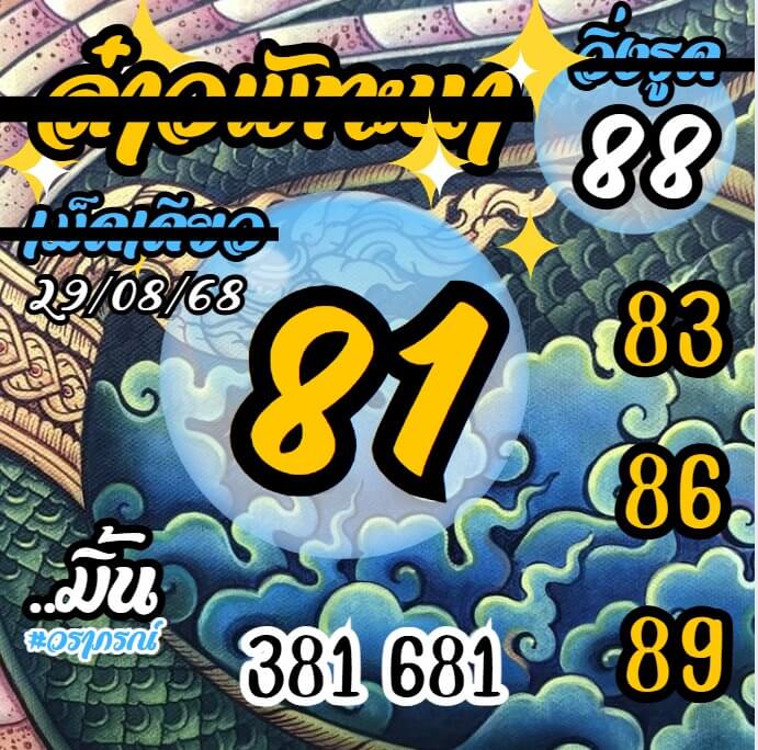 หวยลาว 29-8-68 ชุด2