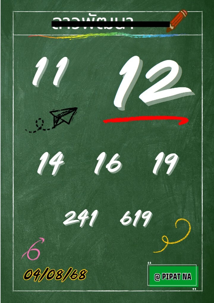 หวยลาว 4-8-68 ชุด3