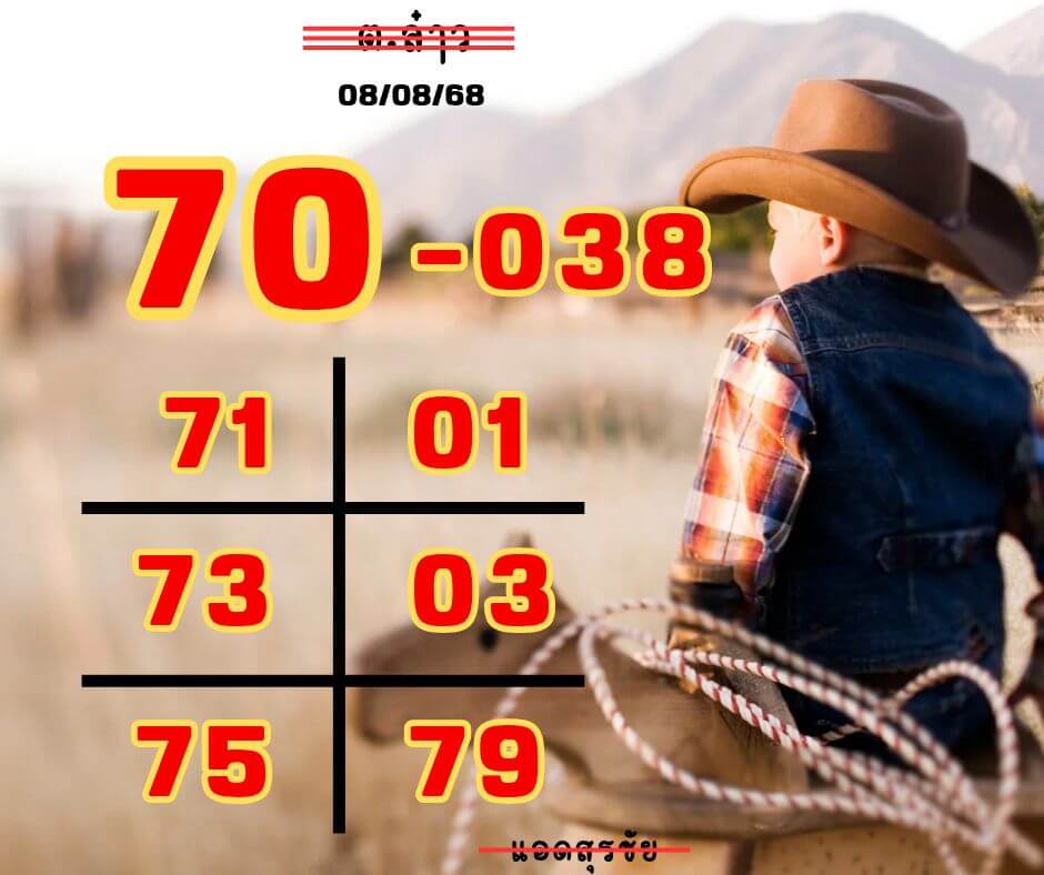 หวยลาว 8-8-68 ชุด7