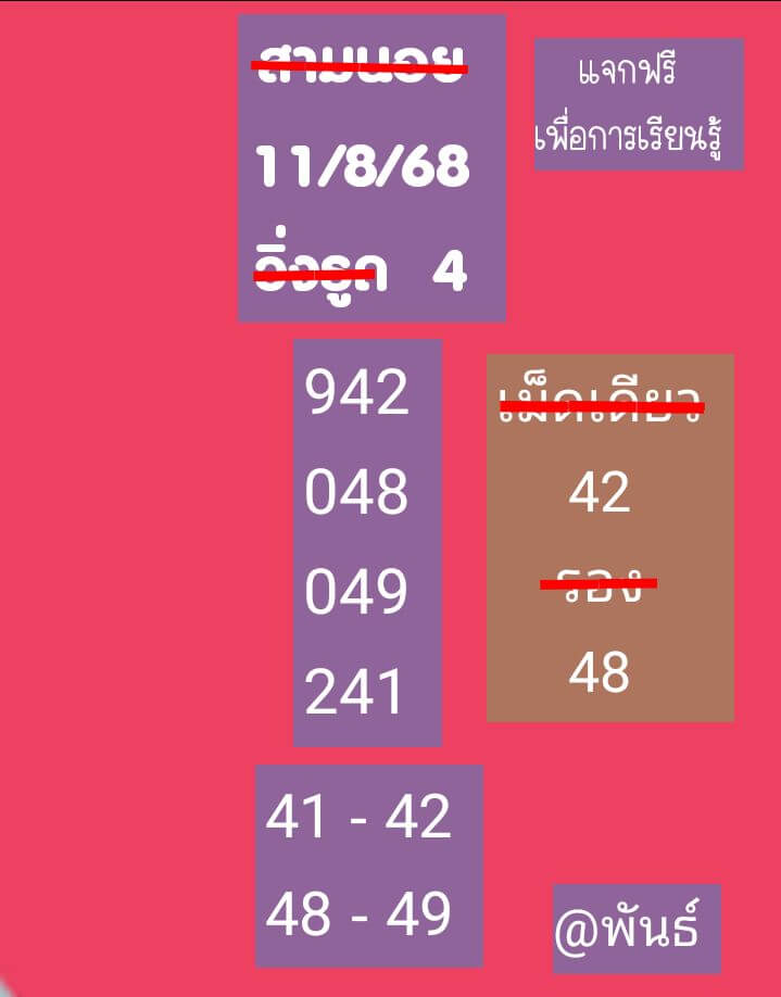 หวยฮานอย 11-8-68 ชุด2