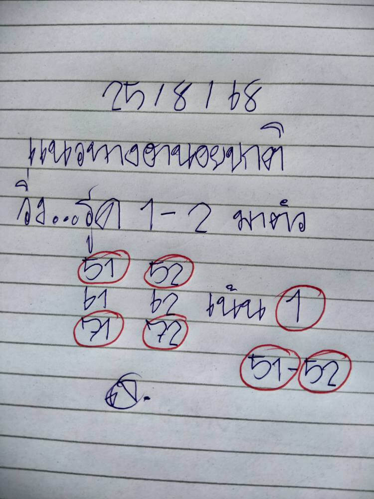 หวยฮานอย 25-8-68 ชุด9