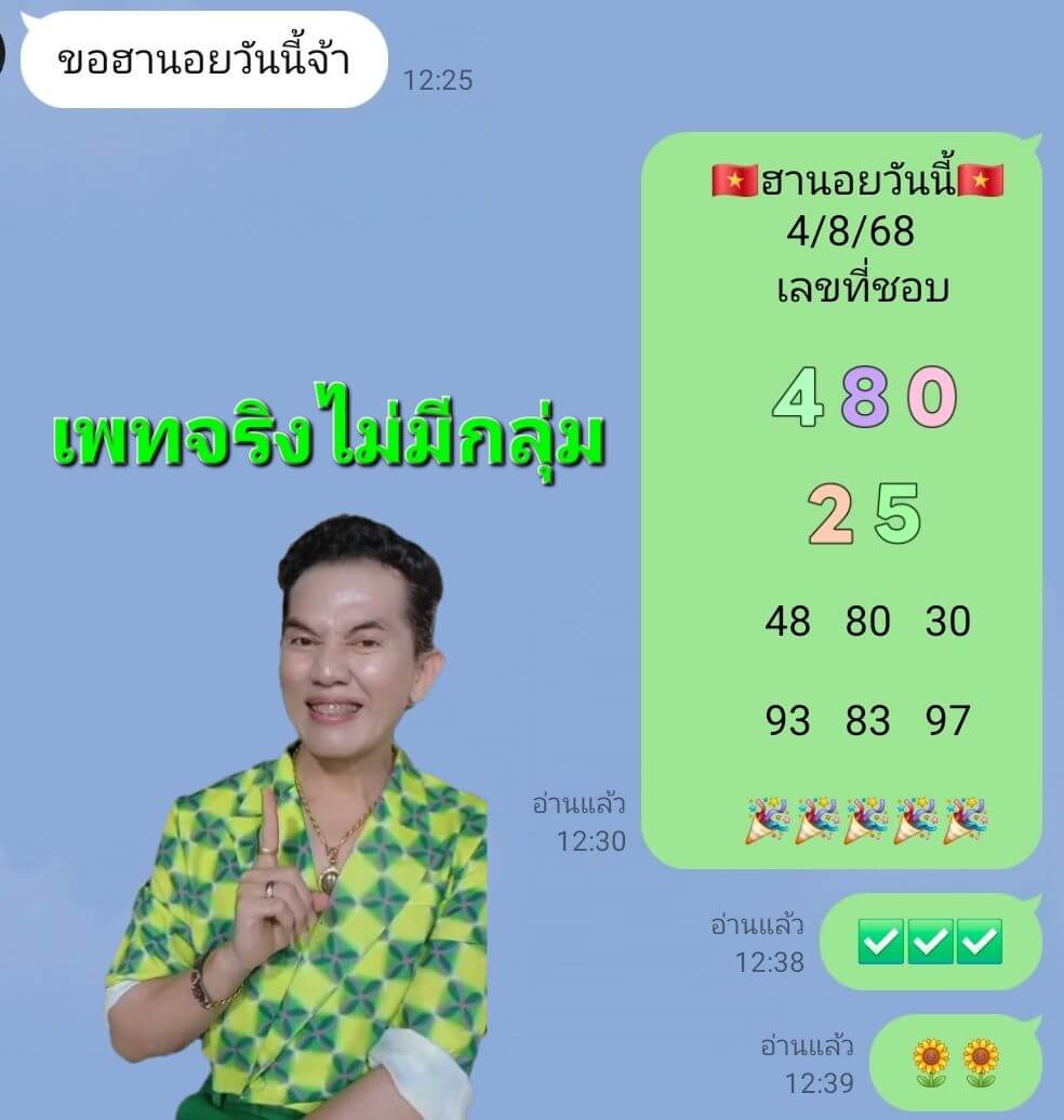 หวยฮานอย 4-8-68 ชุด6