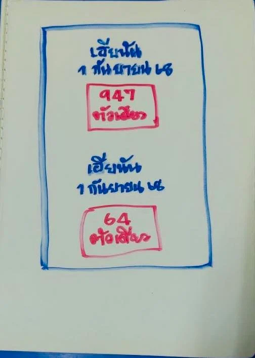 เลขเด็ดเฮียนัน 1 กันยายน 2568