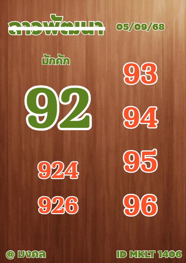 หวยลาว 5-9-68 ชุด8