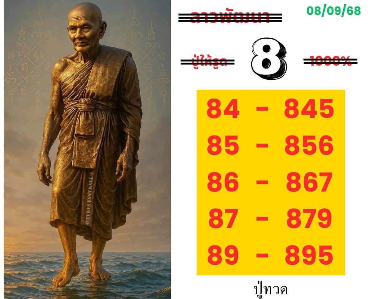 หวยลาว 8-9-68 ชุด8