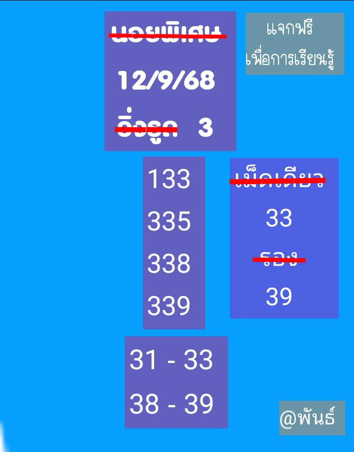 หวยฮานอย 12-9-68 ชุด8