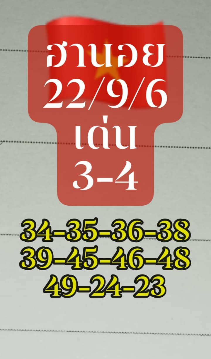 แนวทางหวยฮานอย 22/9/68 แนวทางหวยฮานอยวันนี้ออก งวดวันที่ 22 กันยายน 2568 หวยฮานอย 22-9-68 ชุด1