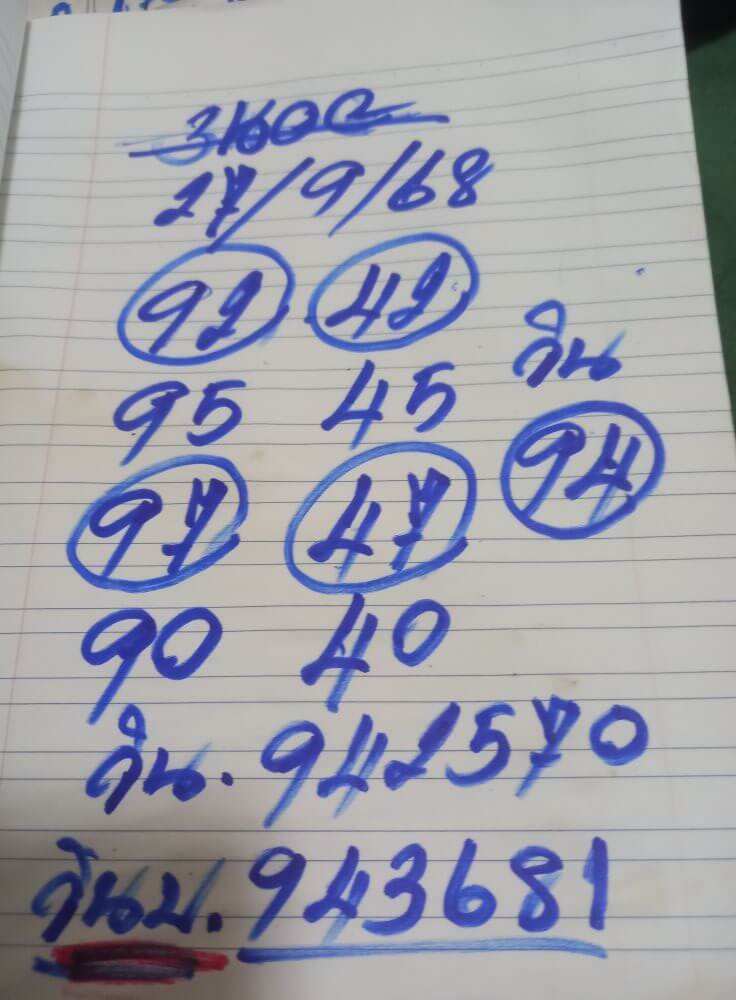 หวยฮานอย 27-9-68 ชุด5