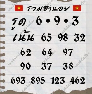 หวยฮานอย 3-9-68 ชุด3