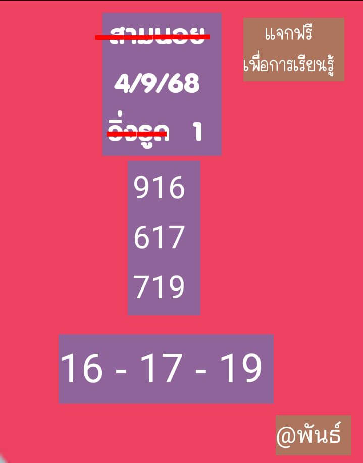 หวยฮานอย 4-9-68 ชุด4