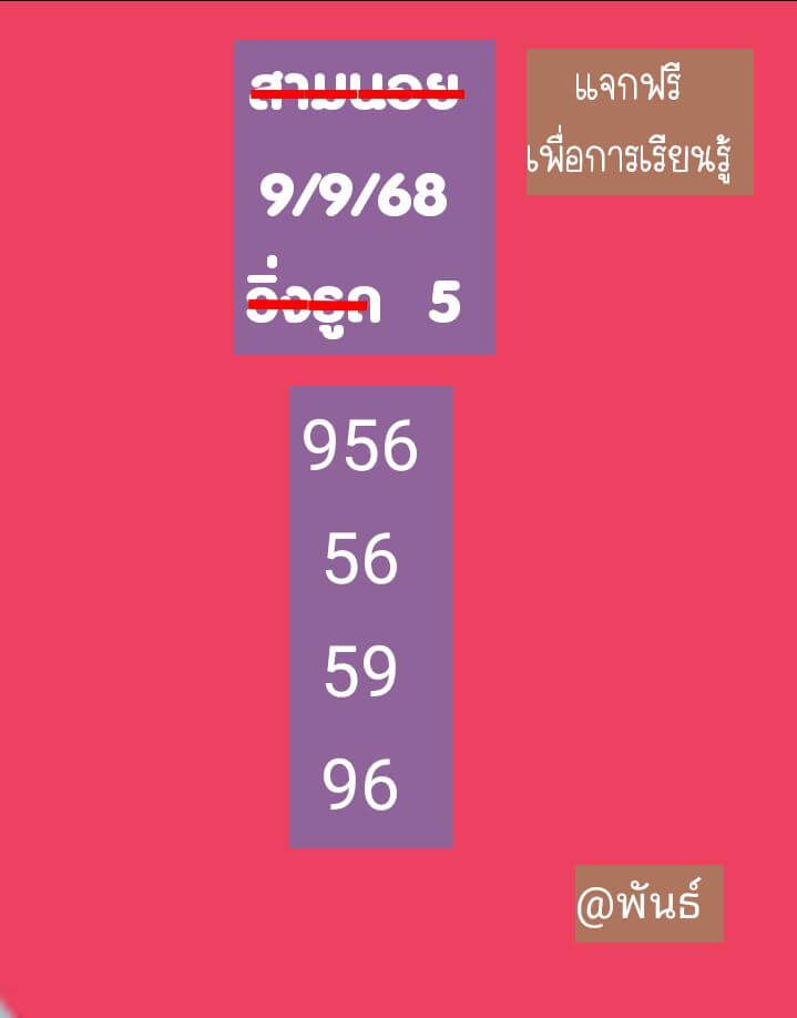 หวยฮานอย 9-9-68 ชุด10