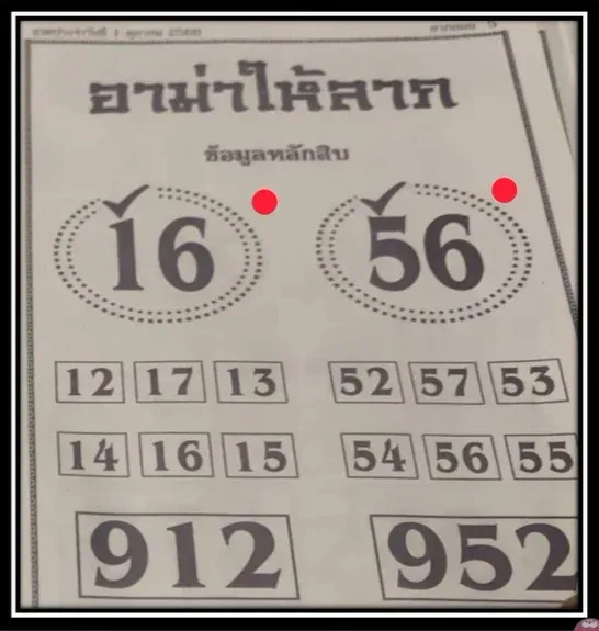 เลขเด็ดอาม่าให้ลาภ 1/10/68 เลขศรัทธาที่คอหวยห้ามพลาด