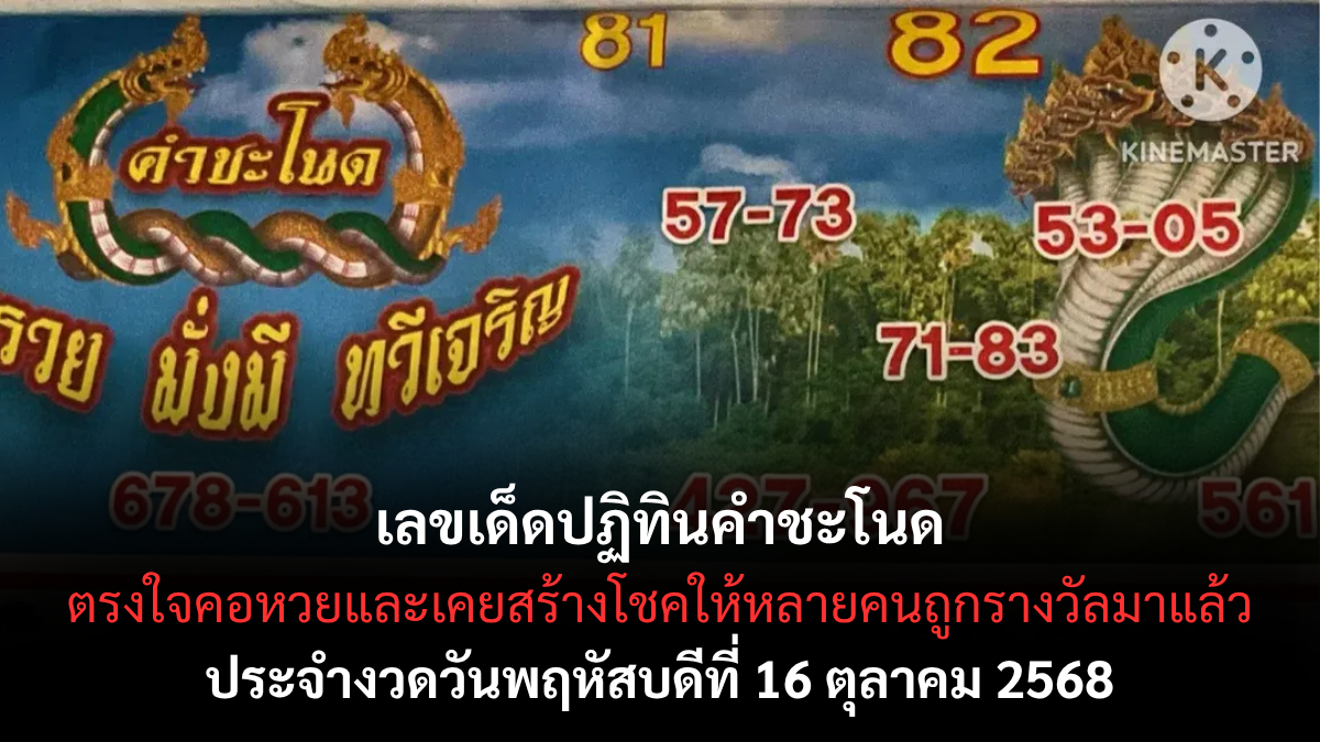 เลขเด็ดปฏิทินคำชะโนด 16/10/68 ตัวเลขที่ไม่ควรมองข้าม