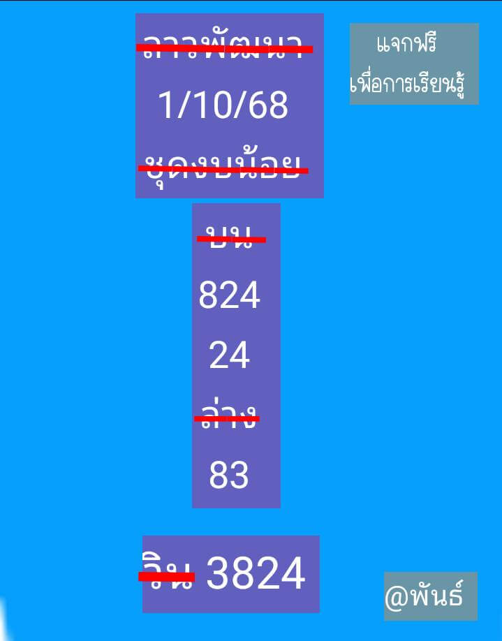 หวยลาว 1-10-68 ชุด4
