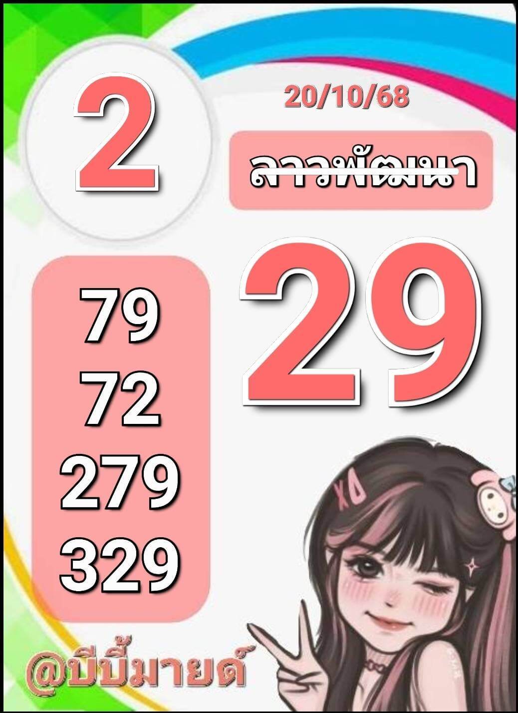 หวยลาว 20-10-68 ชุด8