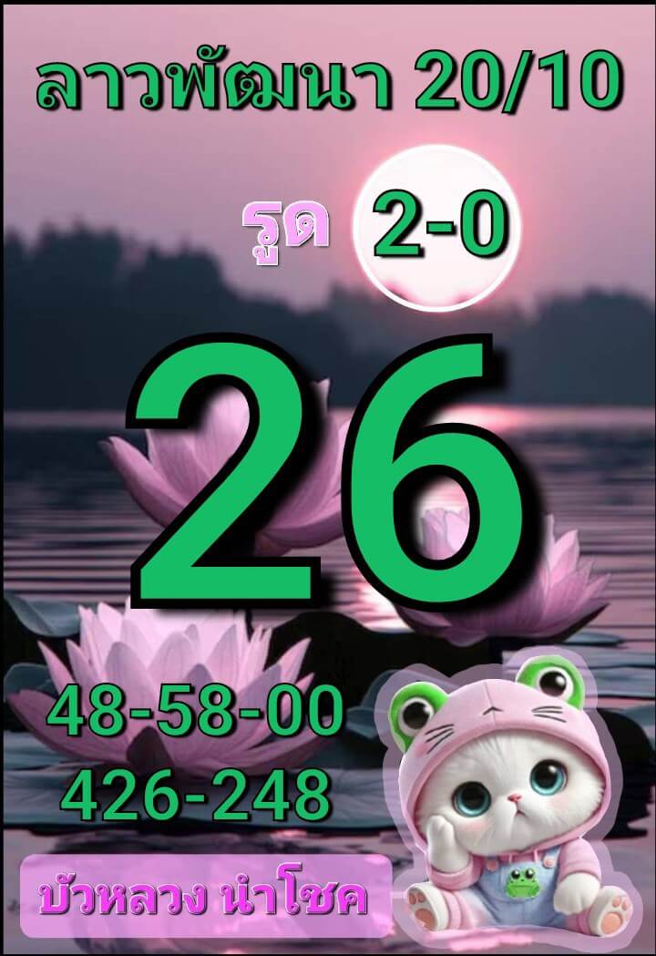 หวยลาว 20-10-68 ชุด9