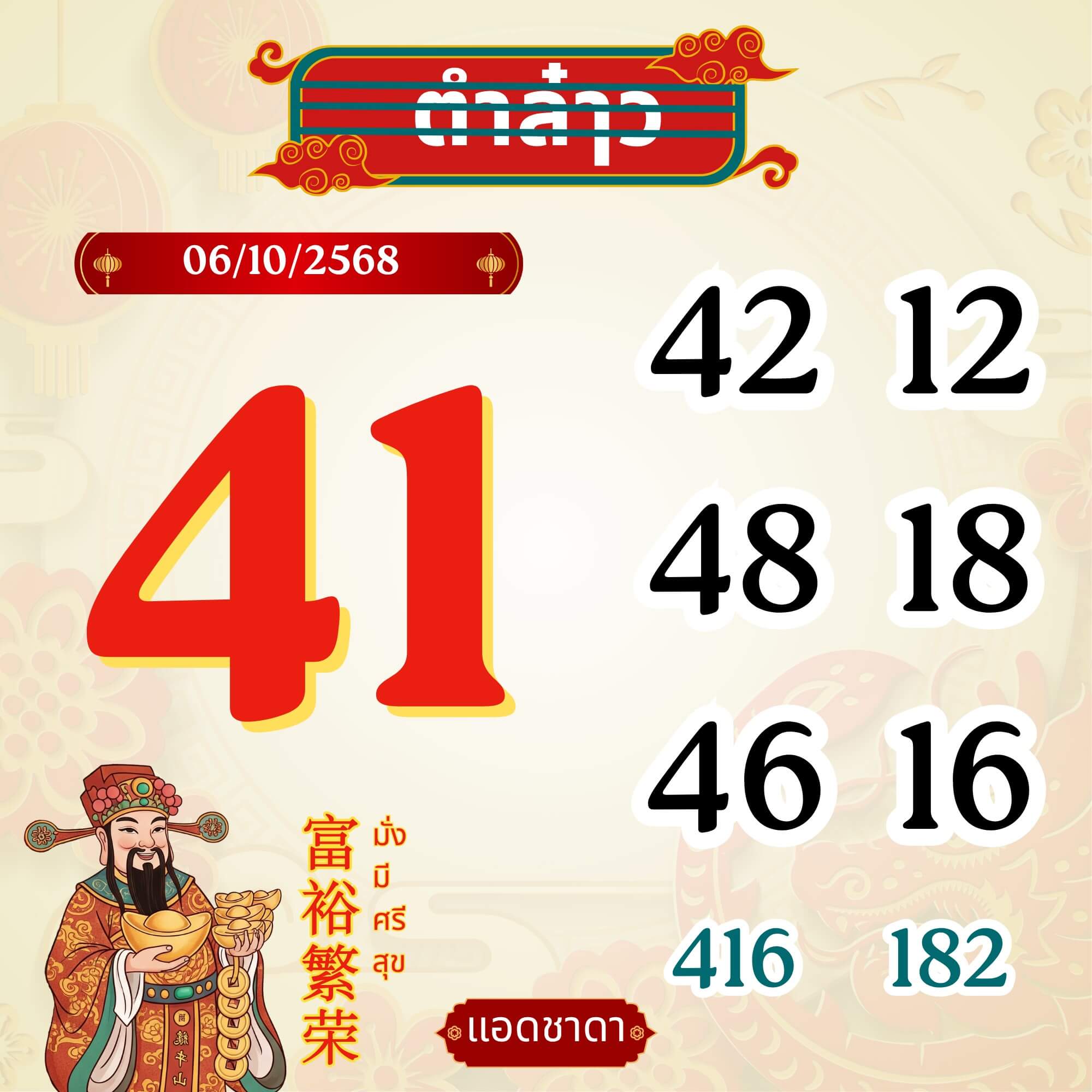 หวยลาว 6-10-68 ชุด6