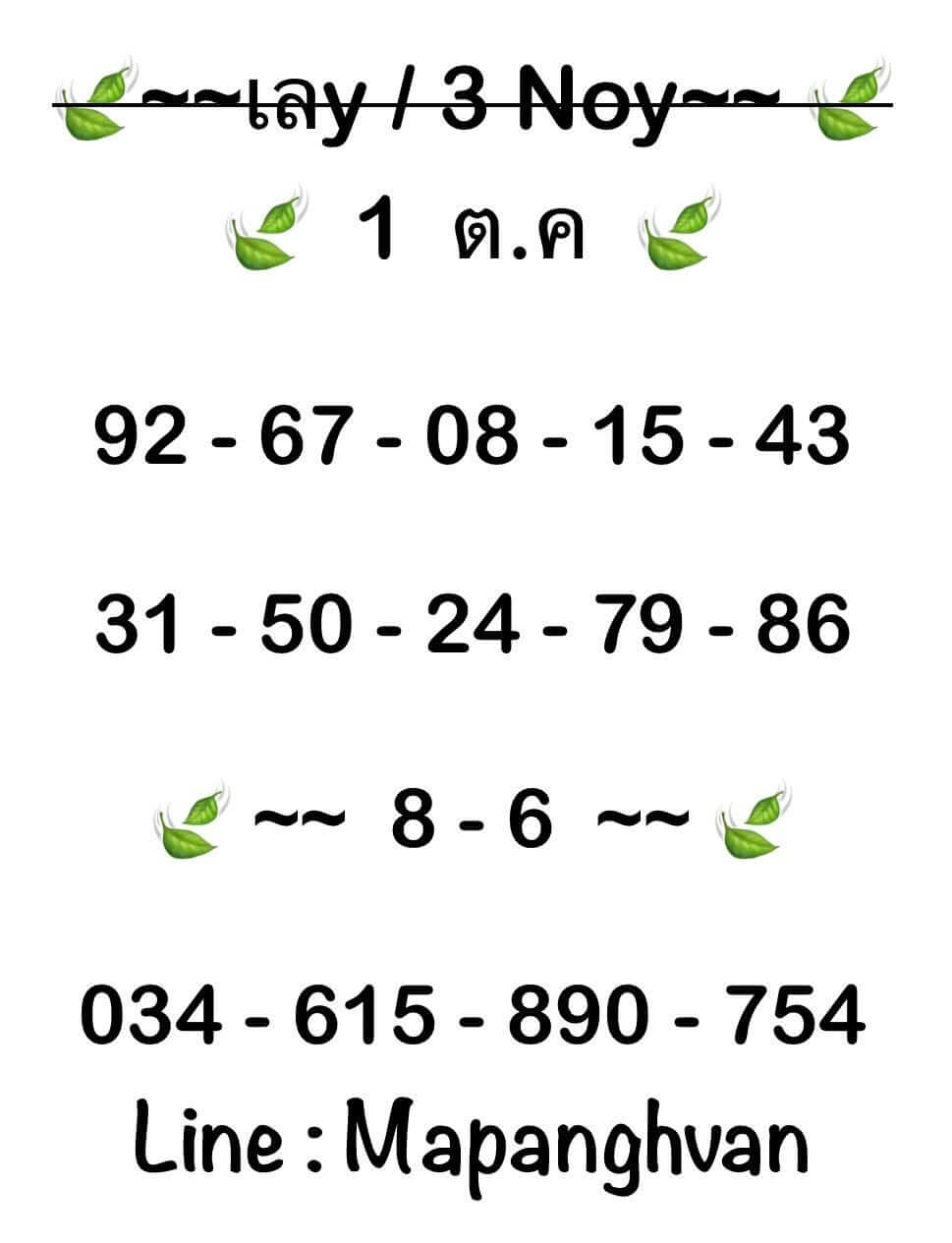 หวยฮานอย 1-10-68 ชุด2