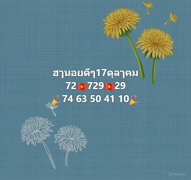 หวยฮานอย 17-10-68 ชุด6