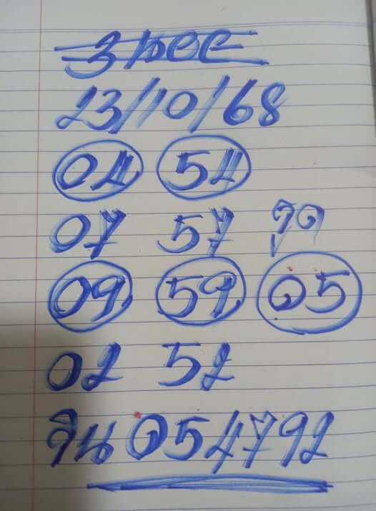 หวยฮานอย 23-10-68 ชุด1