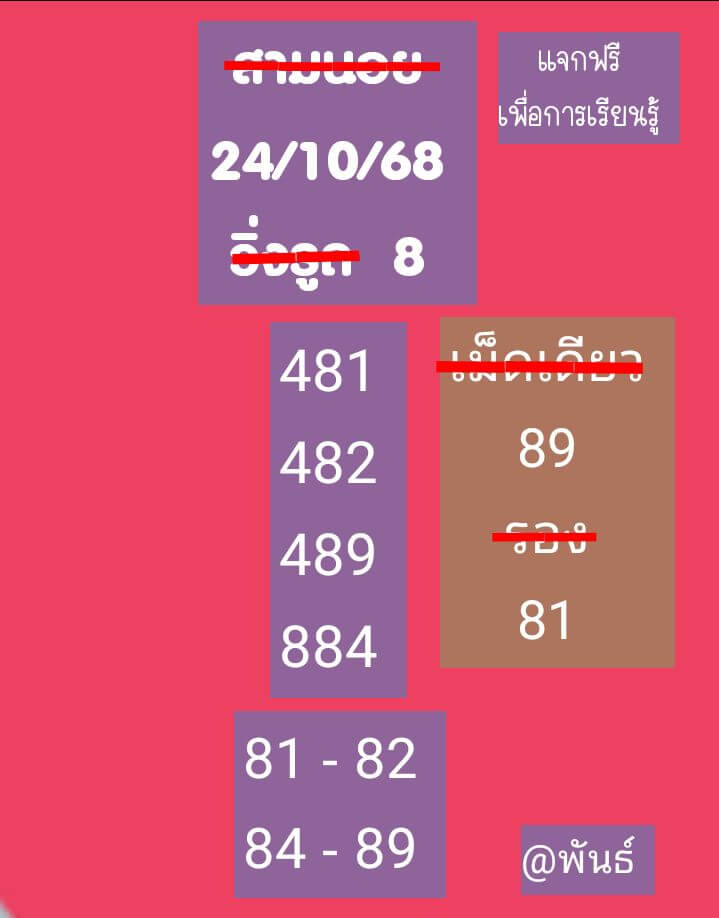 หวยฮานอย 24-10-68 ชุด5