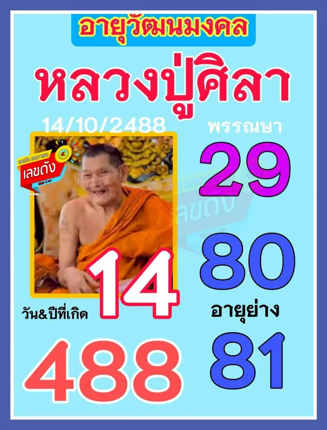 เลขเด็ดหลวงปู่ศิลา 16/10/68 เปิดแนวทางสายบุญ สายมู เสริมโชคเสริมดวงรับทรัพย์!