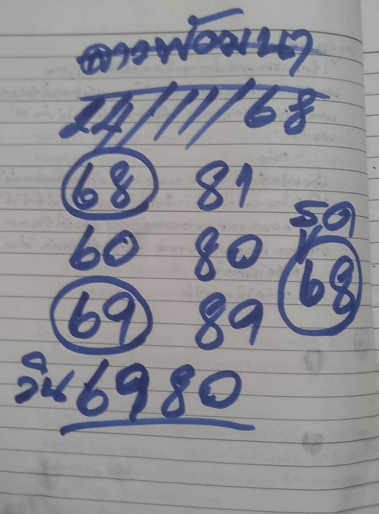 หวยลาว 24-11-68 ชุด5