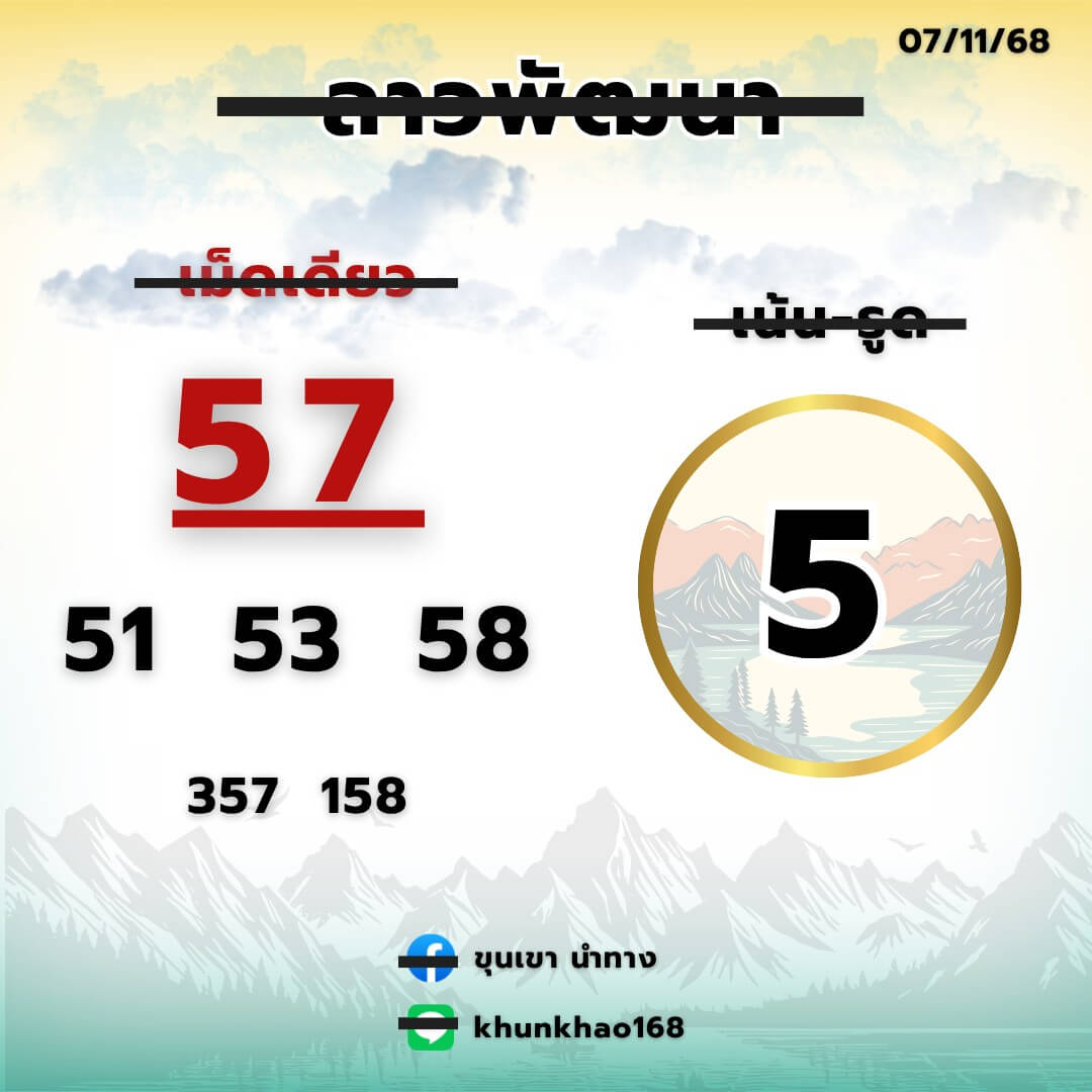 หวยลาว 7-11-68 ชุด4