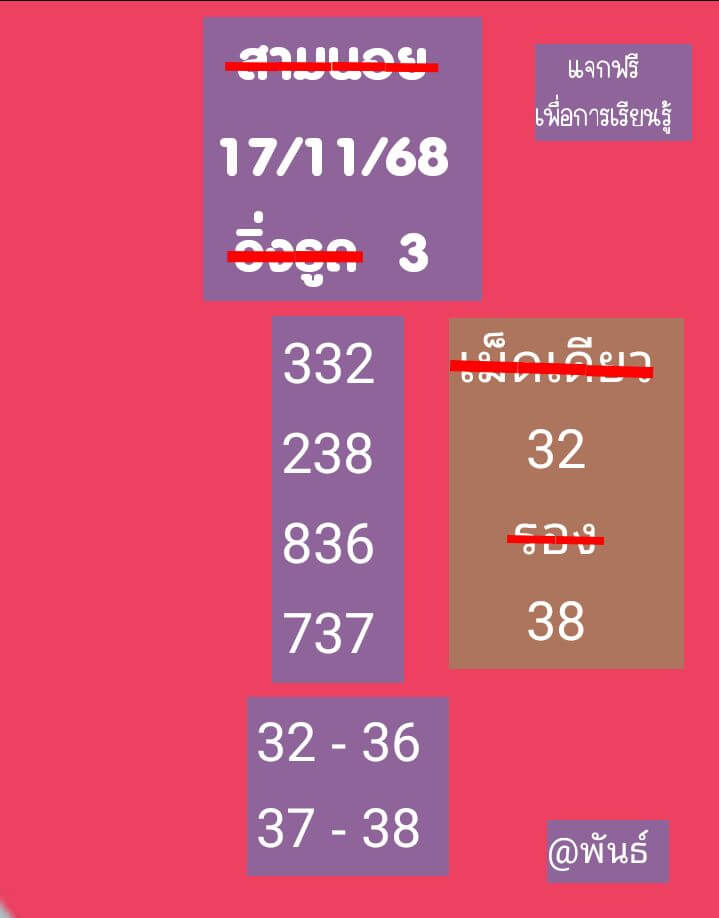 หวยฮานอย 17-11-68 ชุด8