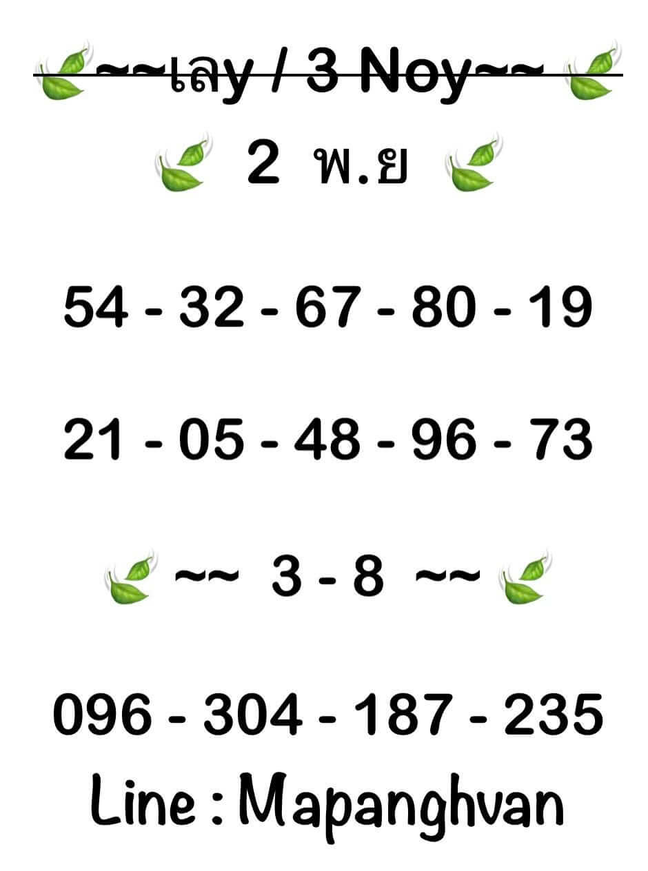หวยฮานอย 2-11-68 ชุด7