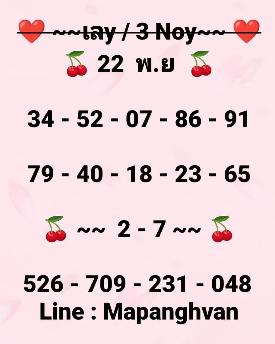 หวยฮานอย 22-11-68 ชุด4